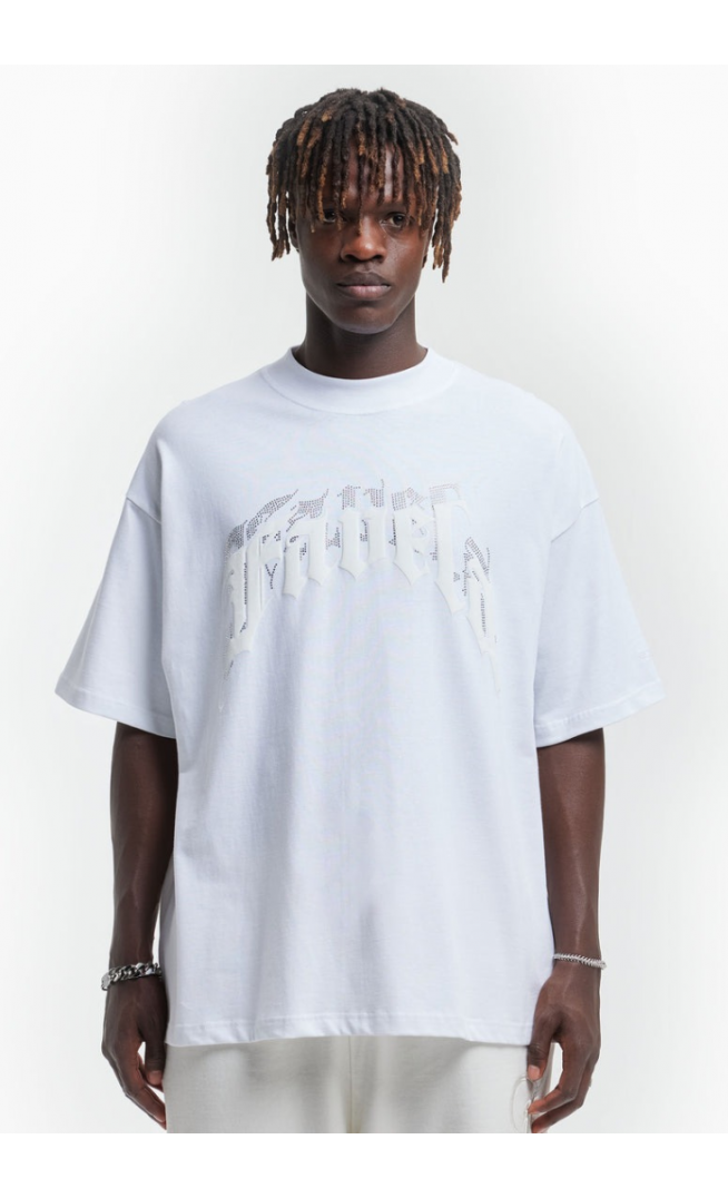 Aves White Rhinestone T-shirt