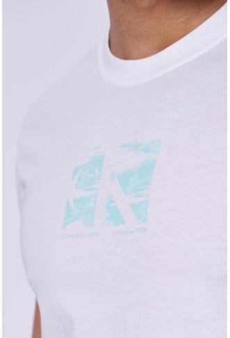 White cotton T-shirt CALVIN KLEIN JEANS