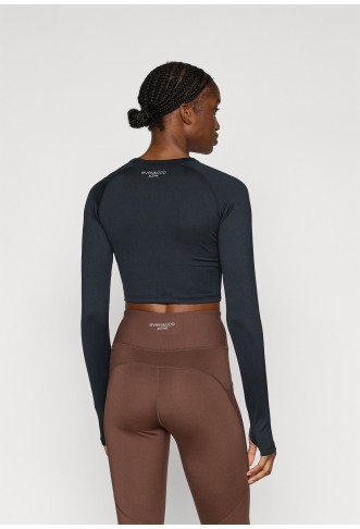 Even&Odd active CROPPED LONG SLEEVE TOP