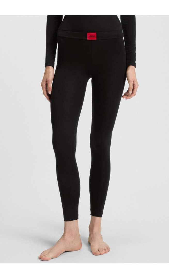Thermal leggings with red logo label