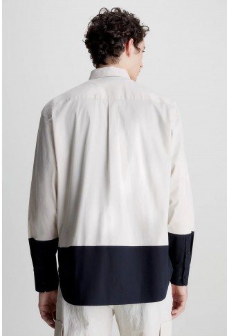 Calvin Klein Men's Stretch Poplin Color Shirt