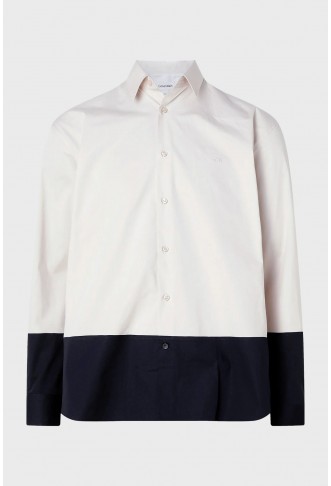 Calvin Klein Men's Stretch Poplin Color Shirt