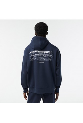 Lacoste Men’s Loose-Fit Double-Sided Hoodie