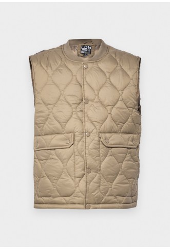 Brave Soul BRIDGER - Waistcoat - stone