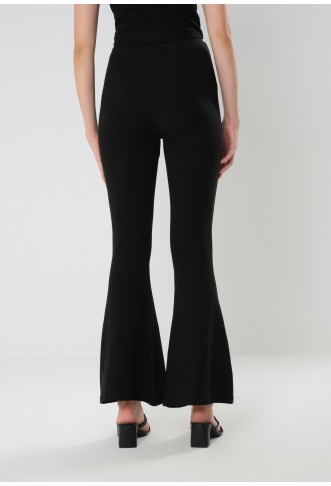 Even&Odd  - Flared Trousers - black