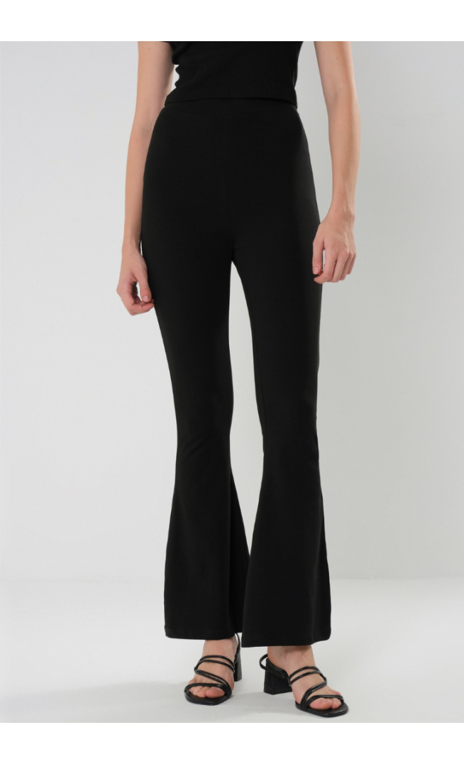 Even&Odd  - Flared Trousers - black