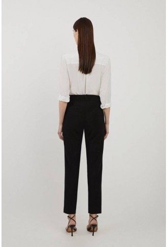 KarenMillen Petite Tailored High Waisted Slim Leg Trousers