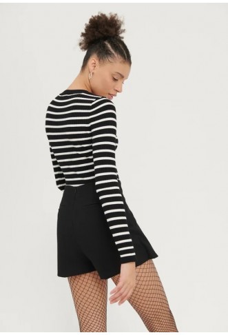 Even&Odd  - Jumper - black-white