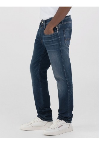 Replay Dark Blue Slim Hyperflex Stretch Denim