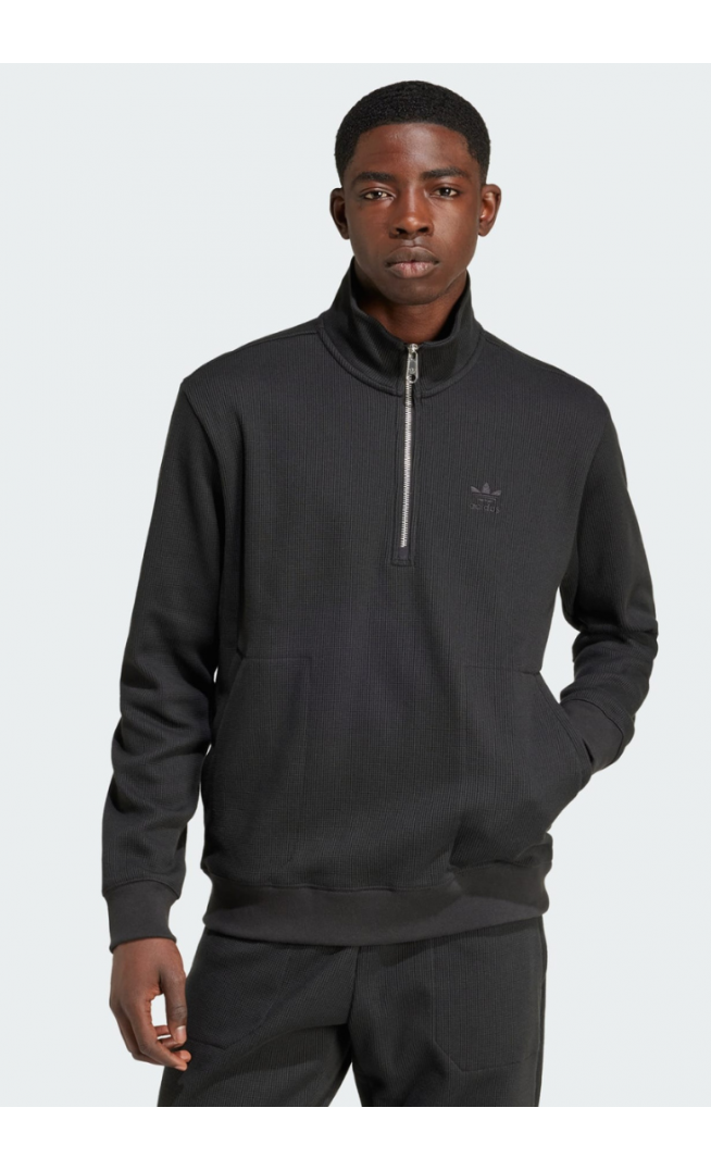 Trefoil Essentials Waffle 1/2 Zip Sweatshirt