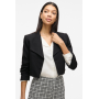 VILA VIHER CROPPED - Blazer - black