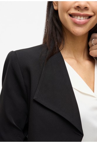 VILA VIHER CROPPED - Blazer - black