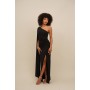WAL G. BRAX CAPE SLEEE - Jersey dress - black