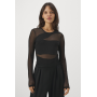 Even&Odd Petite Long sleeved top - black