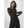 Even&Odd Petite Long sleeved top - black