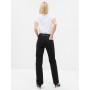 Black High Waisted Straight 90s Loose Jeans