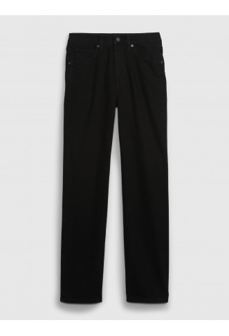 Black High Waisted Straight 90s Loose Jeans