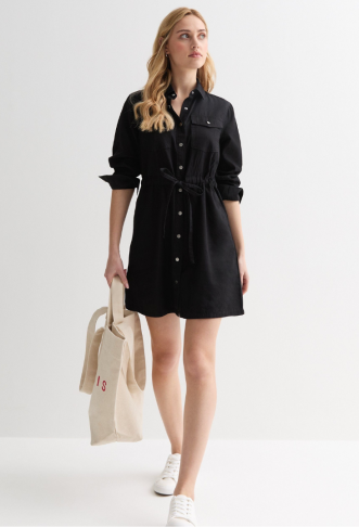 Black Lightweight Denim...