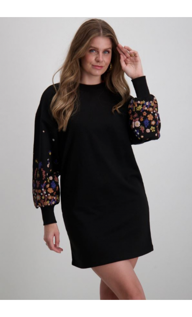 ONLY ONLBROOKE FLOWER DRESS -  black