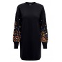 ONLY ONLBROOKE FLOWER DRESS -  black