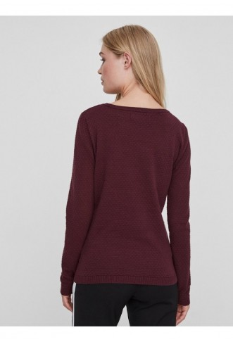Vero Moda O-NECK Jumper - bordeaux