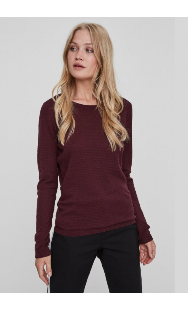 Vero Moda O-NECK Jumper - bordeaux