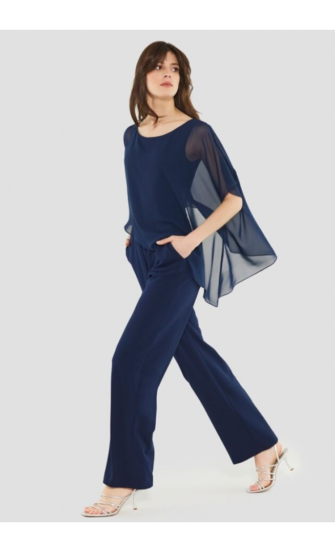 Swing navy blue party jumpsuit