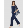 Swing navy blue party jumpsuit