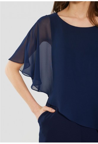 Swing navy blue party jumpsuit