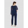 Swing navy blue party jumpsuit