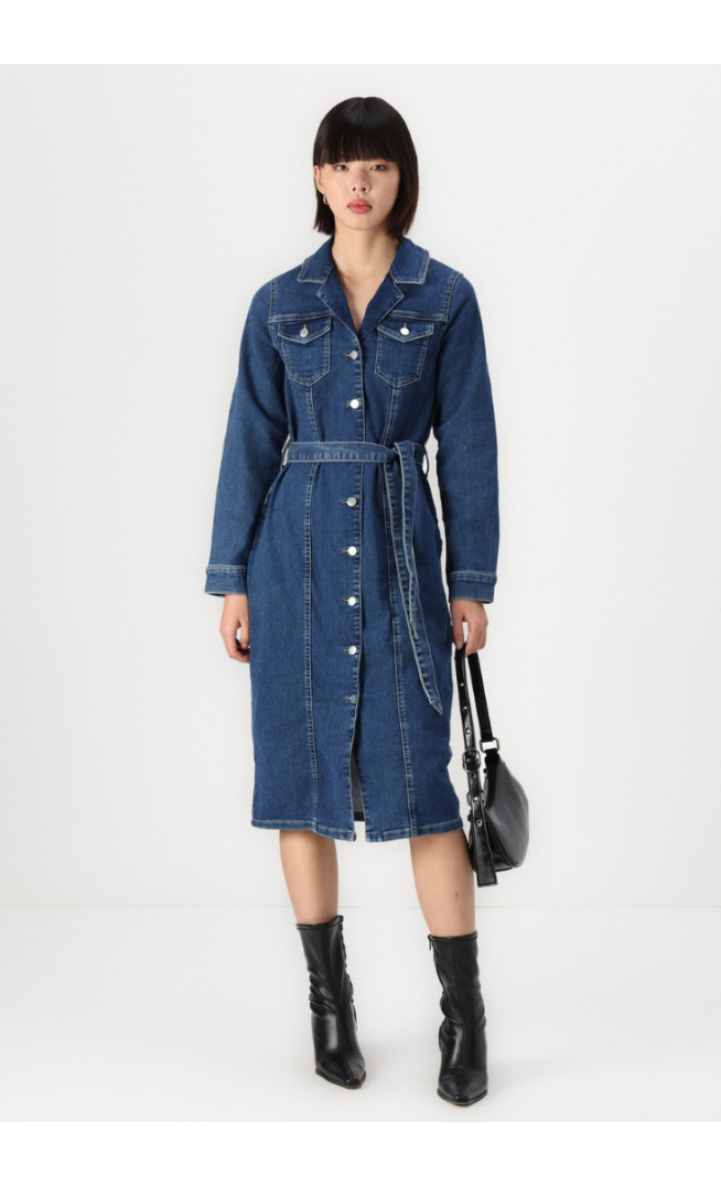 Vero Moda VMTELLY DRESS - Denim dress