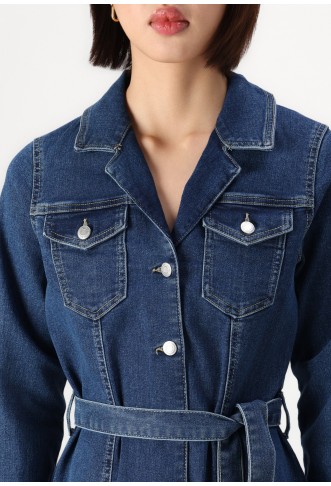 Vero Moda VMTELLY DRESS - Denim dress