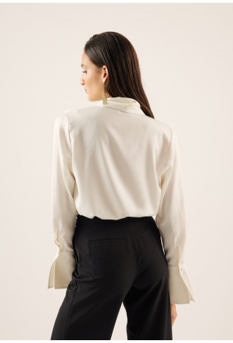 Anna Field WRAP BODYSUIT - Blouse - white