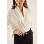Anna Field WRAP BODYSUIT - Blouse - white
