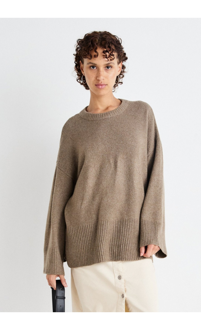 ONLY ONLLOUISE LONG - Jumper - walnut