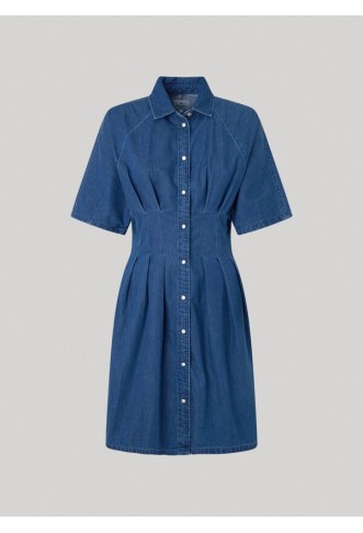 Short Denim Dress In Regular Fit