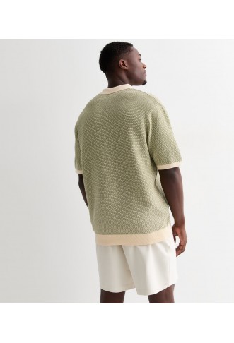 Jack & Jones  Cotton Knitted Polo Shirt