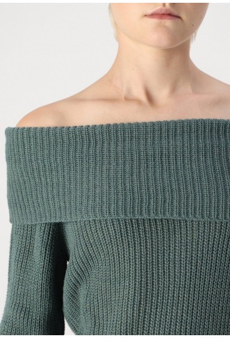 ONLY  OFF SHOULDER - Jumper - balsam green