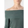 ONLY  OFF SHOULDER - Jumper - balsam green