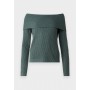ONLY  OFF SHOULDER - Jumper - balsam green