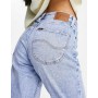 Lee carol straight leg jeans in acid light denim