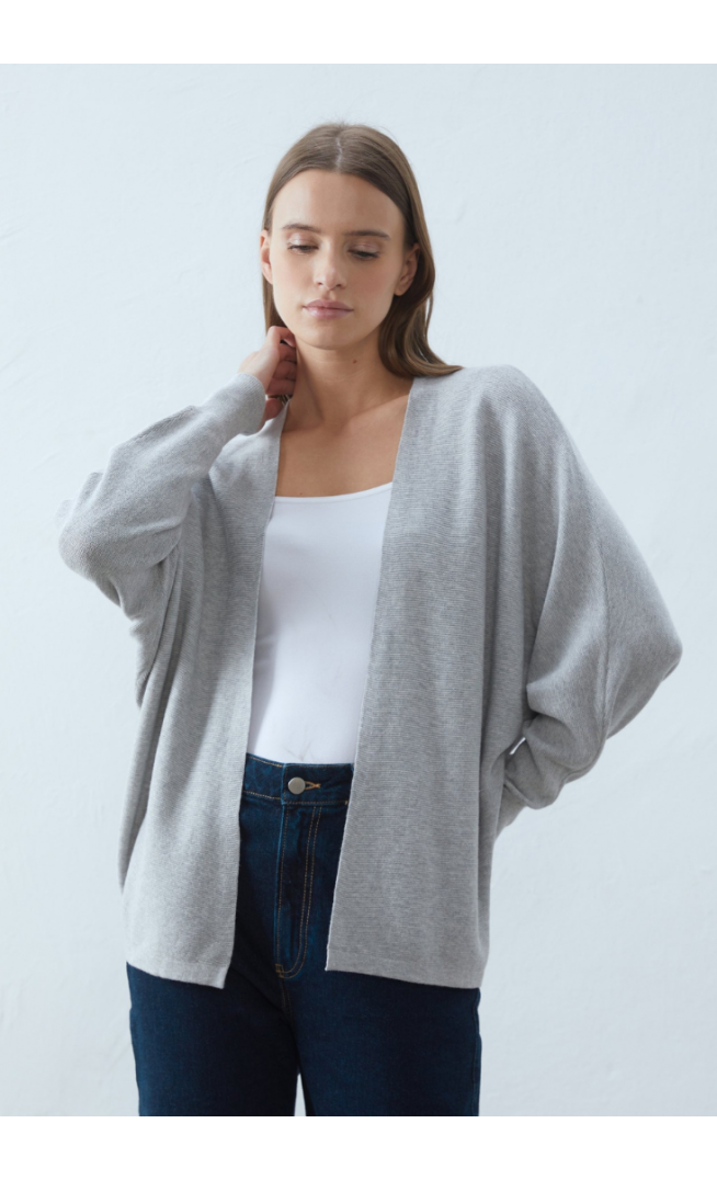 Anna Field Cardigan - mottled light grey