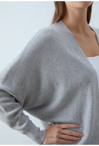 Anna Field Cardigan - mottled light grey