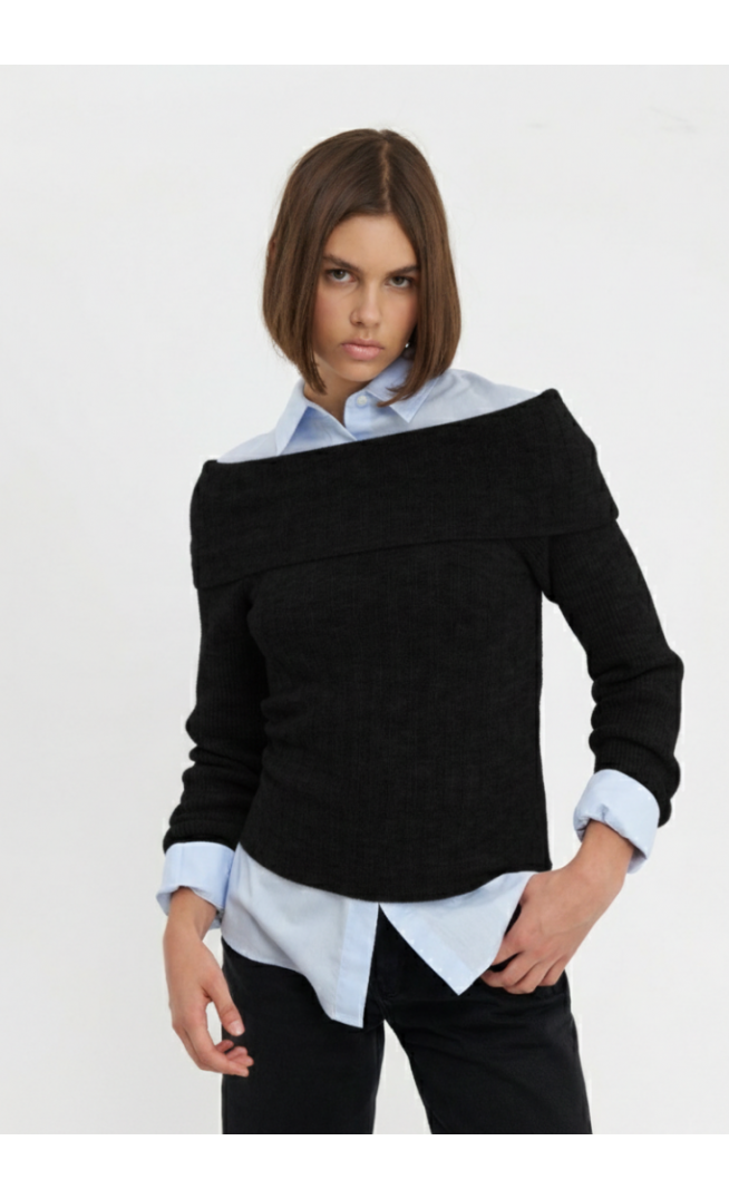 Even&Odd Jumper - black