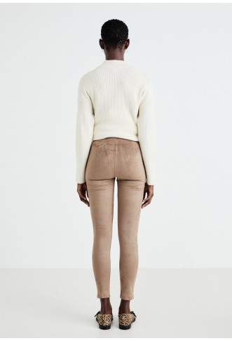 ONLY ONLANGALINE SUEDE - Leggings - Trousers