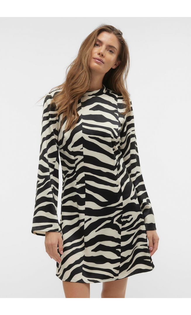 Vero Moda Ingrid Zebra Print Mini Dress