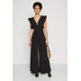 WAL G. PIP RUFFLE - Jumpsuit - black/burnt orange