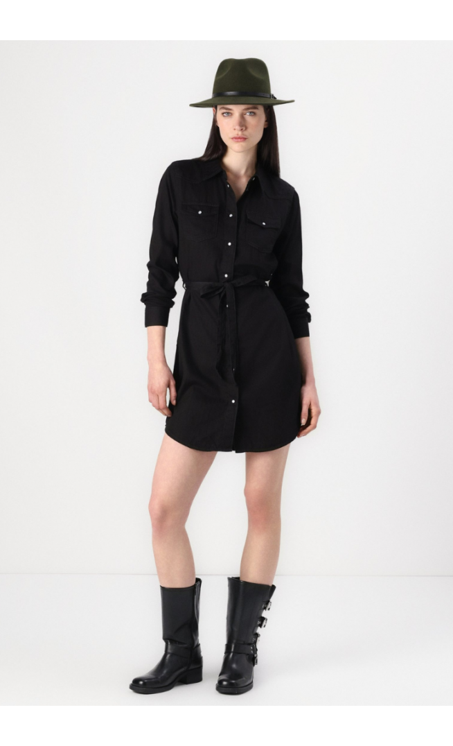 ONLY ONLALEXA - Denim dress - black denim