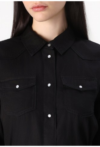 ONLY ONLALEXA - Denim dress - black denim