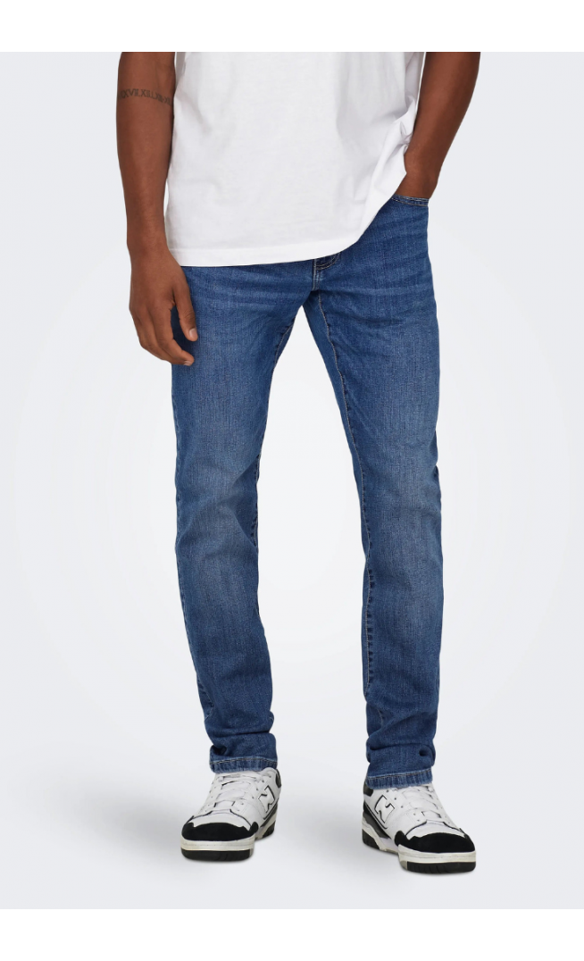 ONLY & SONS  - Slim Jeans Dark Blue